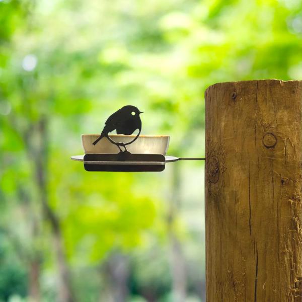 Mangeoire rouge-gorge pour oiseaux - METALBIRD