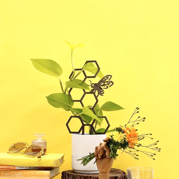 Abeja, soporte para plantas - METALBIRD
